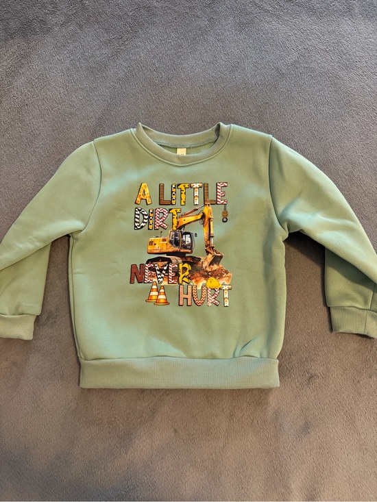 Other - Sweatshirt with Excavator Graphic Kids